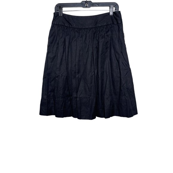 Prize Skirt Women Sz 6 Black A Line Full Solid Linen Blend Neutral Bohemian Dark - Picture 6 of 12